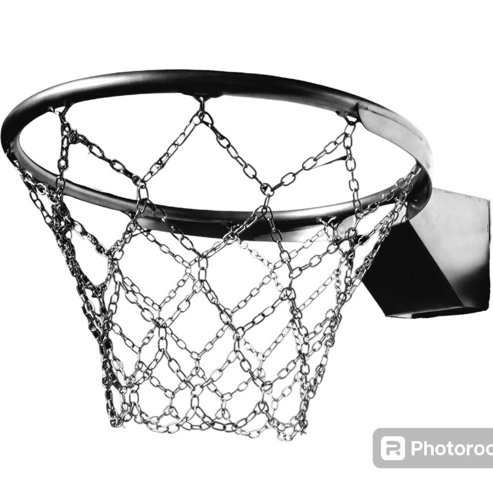 Basketball Hoop Ring Net Wall Mounted Outdoor Hanging Stainless Steel 18 inch